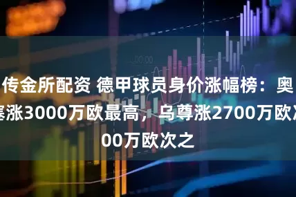 传金所配资 德甲球员身价涨幅榜：奥利塞涨3000万欧最高，乌尊涨2700万欧次之